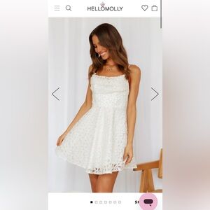 Hello molly size small white dress